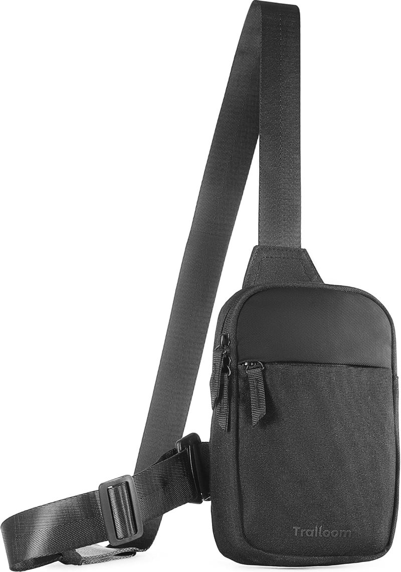 Trailoom Mini Sling Bag Crossbody Fanny Pack Men & Women - Switchable Strap, RFID Blocking, Water-Repellent, Hidden Pocket - Image 1